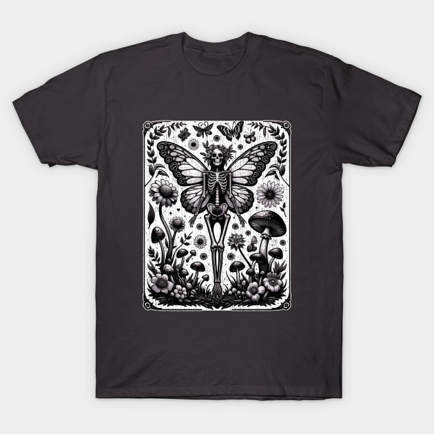 Fairycore Skeleton Fairy T-Shirt by DetourShirts